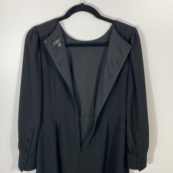 J Crew Elegant Black Long Sleeve Dress size 10 - Picture 13 of 14